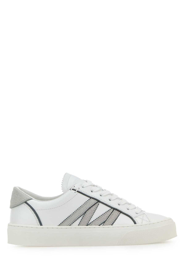 Moncler Sneakers Exterior: 100% Calf sneakers in white