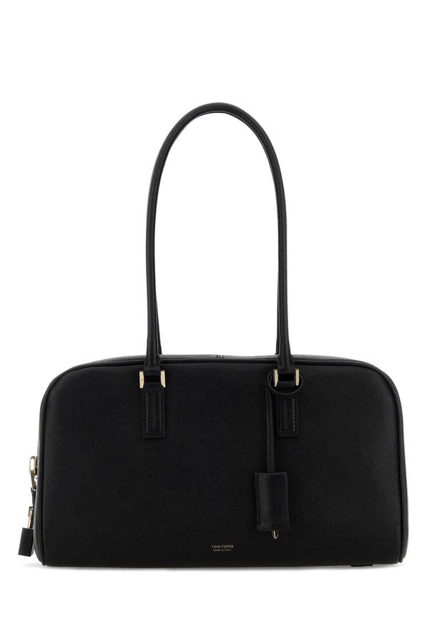 Tom Ford Upper: 100% Calf Leather top handle bag in black