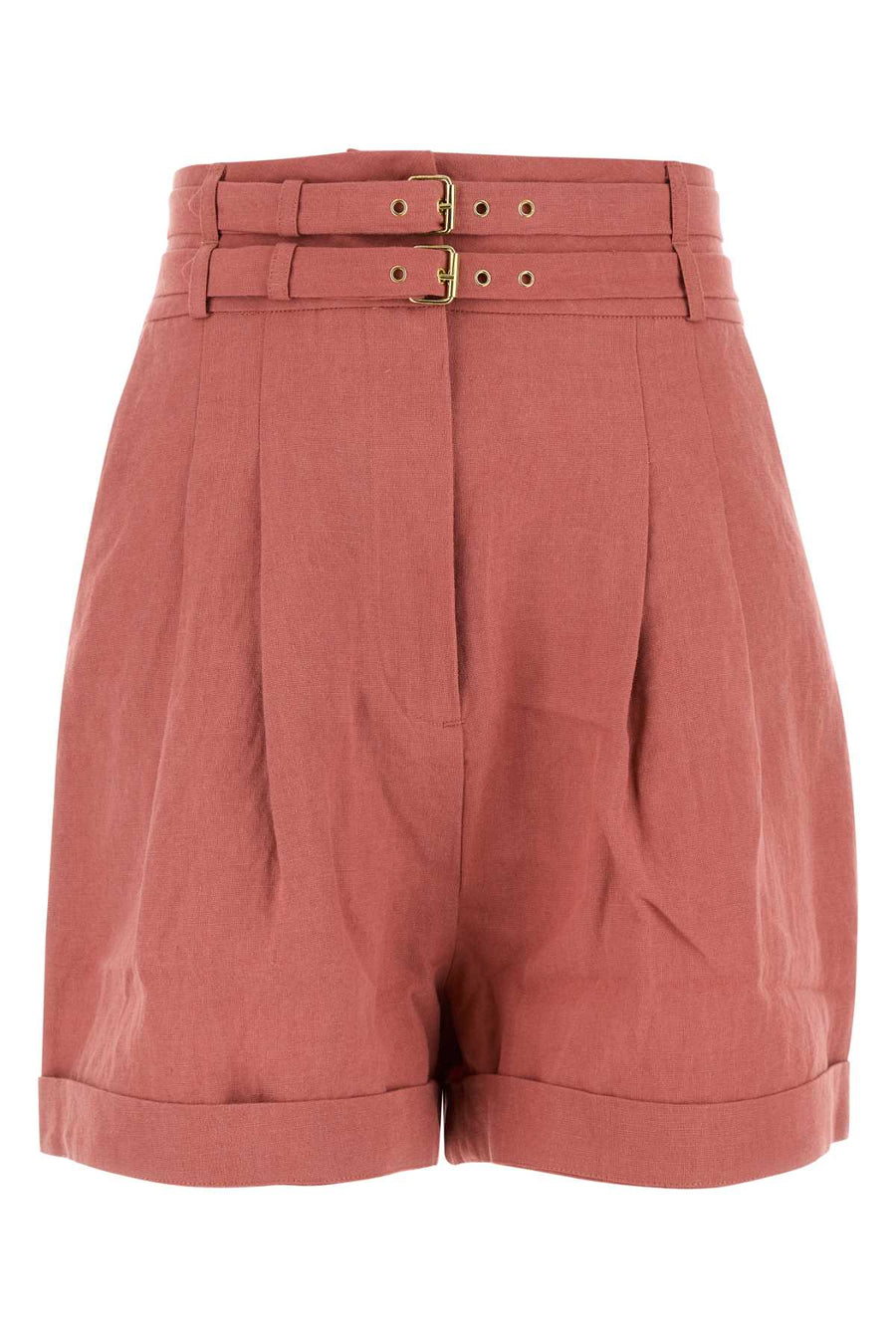 Le Kasha Exterior: 100% Organic linen bermudas in pink