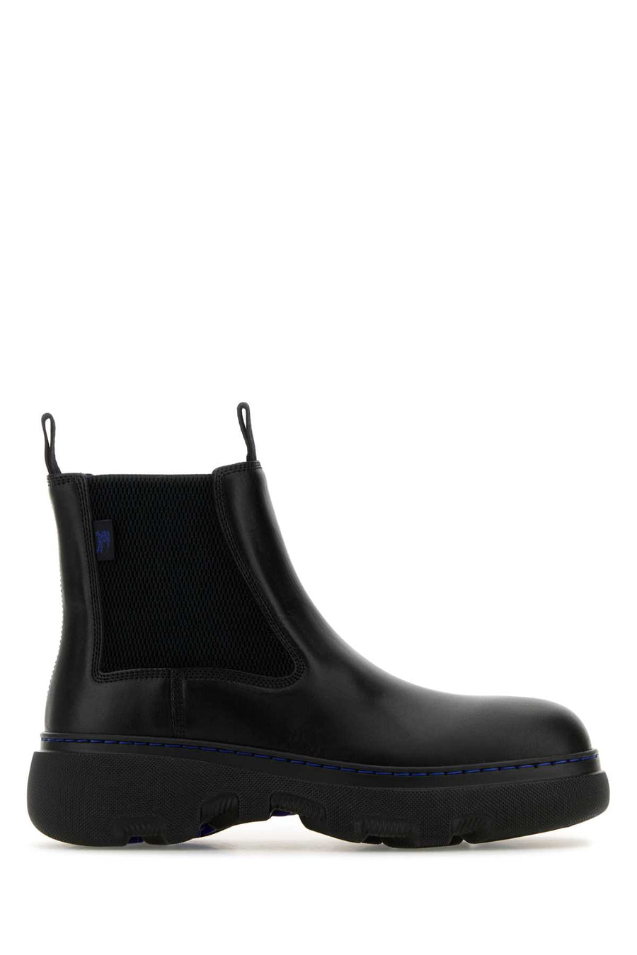 Burberry Exterior: 100% Leather chelsea boot in black