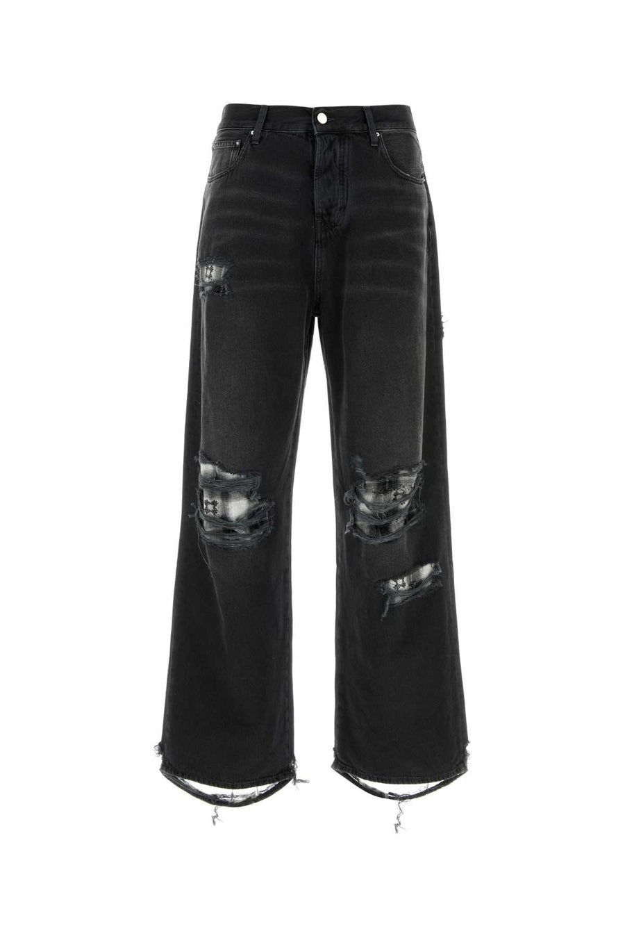 Amiri Steelblack 100% Cotton jeans in black