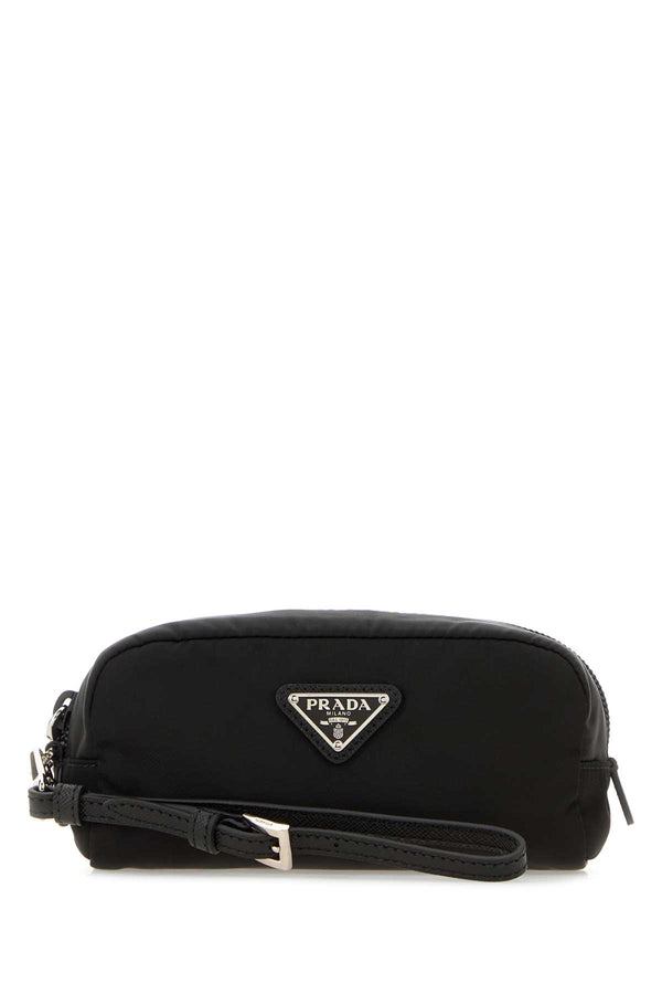 Prada 100% Recycled Polyamide pouch in black