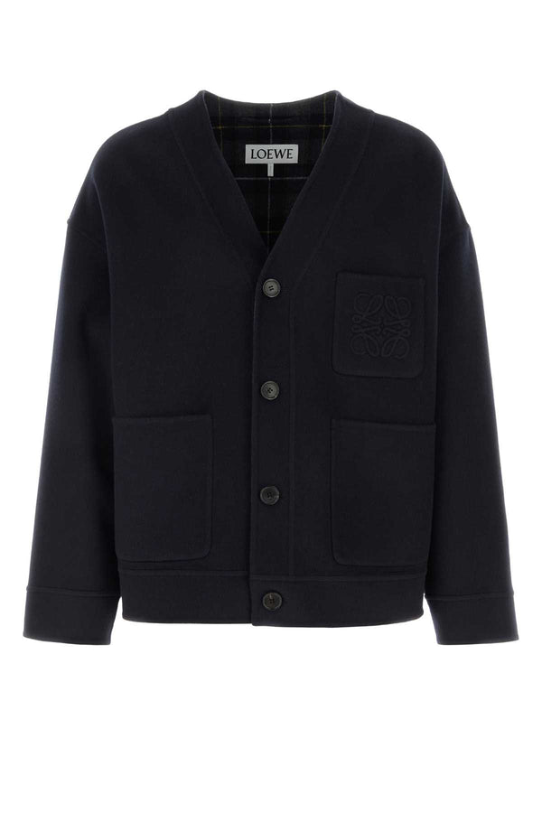 Loewe 85% Wool cardigan in navy