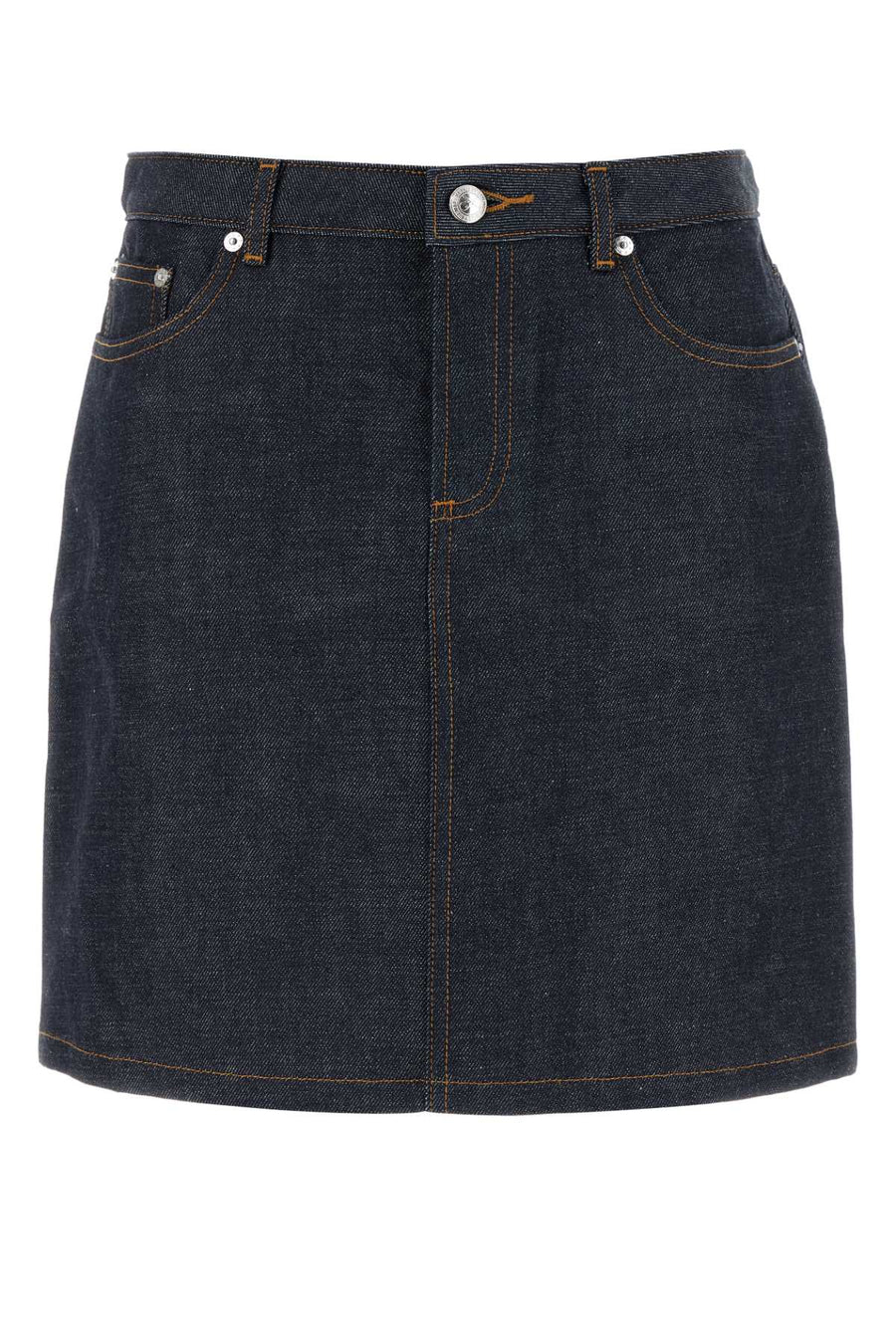A.P.C. Standard 100% Cotton mini skirt in navy