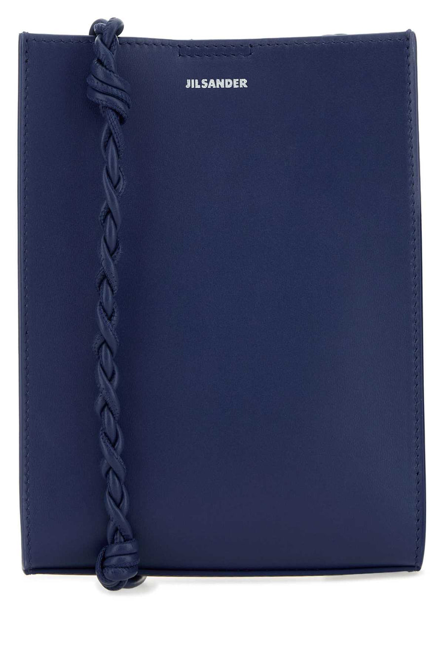 Jil Sander Exterior: 100% Calf Leather; Lining: 100% Nappa Leather shoulder bag in navy