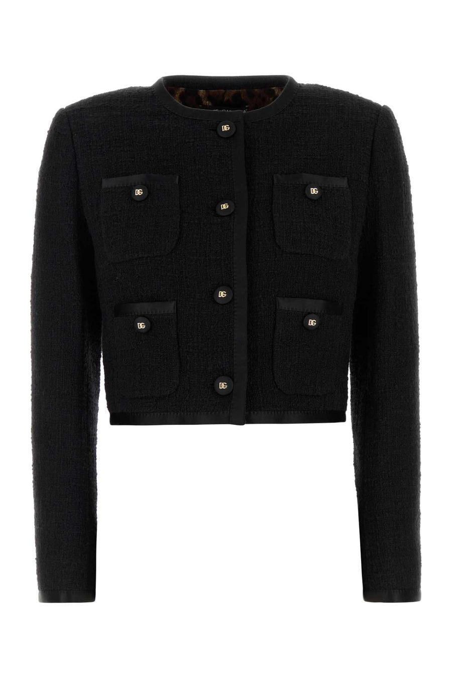 Dolce & Gabbana Exterior: 81% Cotton blazer in black
