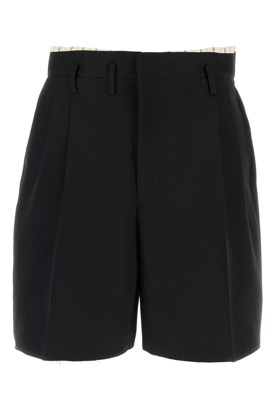 Maison Margiela 100% Wool (primary fabric) bermuda short in black