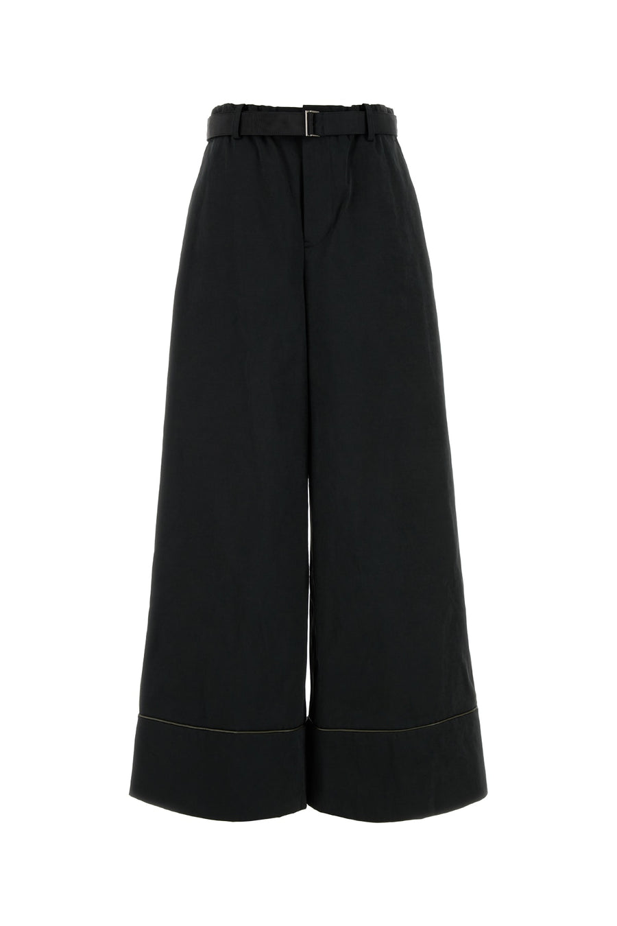 Sacai Polyester 60% trousers in black
