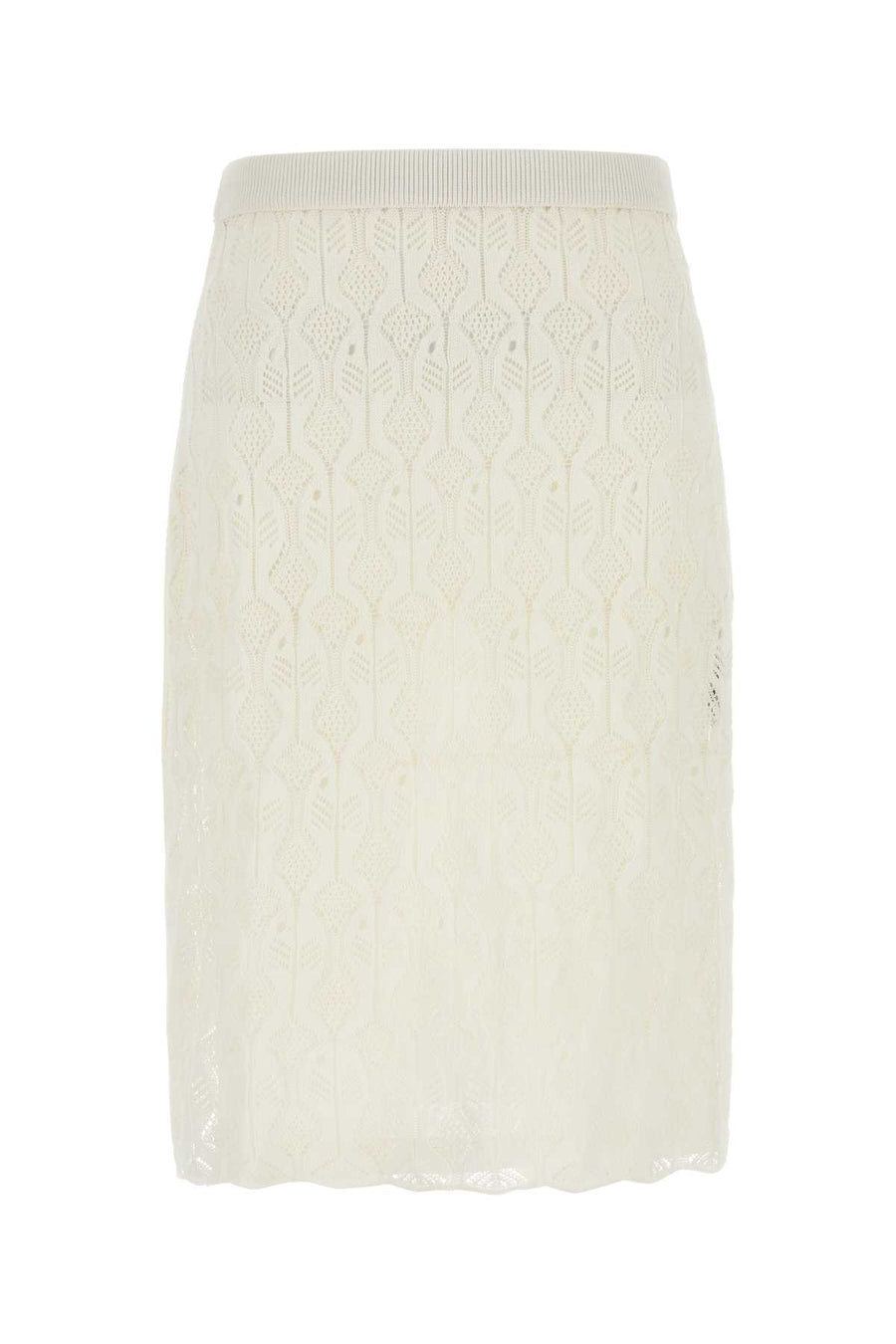 Bottega Veneta Pesci Exterior: 84% Cotton 16% Silk; Lining: 100% Viscose skirt in white