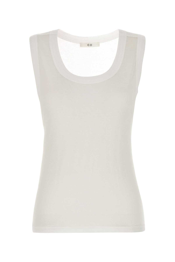 Italist 100% Cotton tank top in white