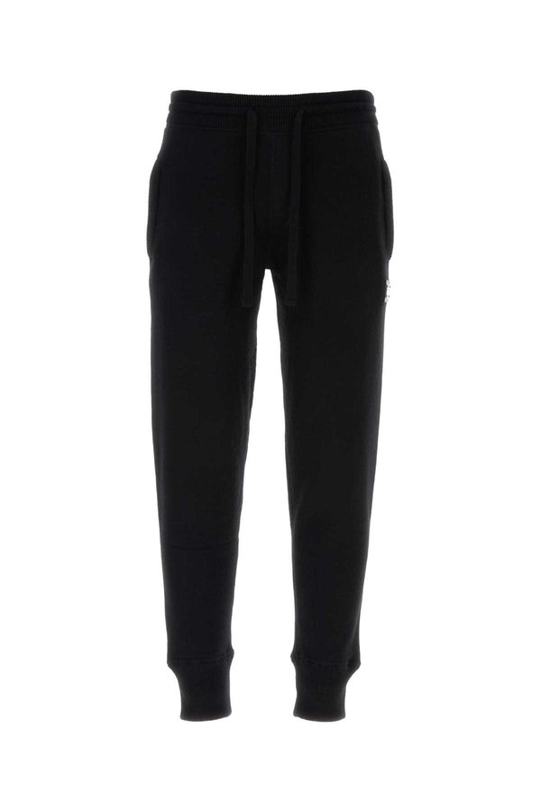 Dolce & Gabbana 90% Virgin wool joggers in black