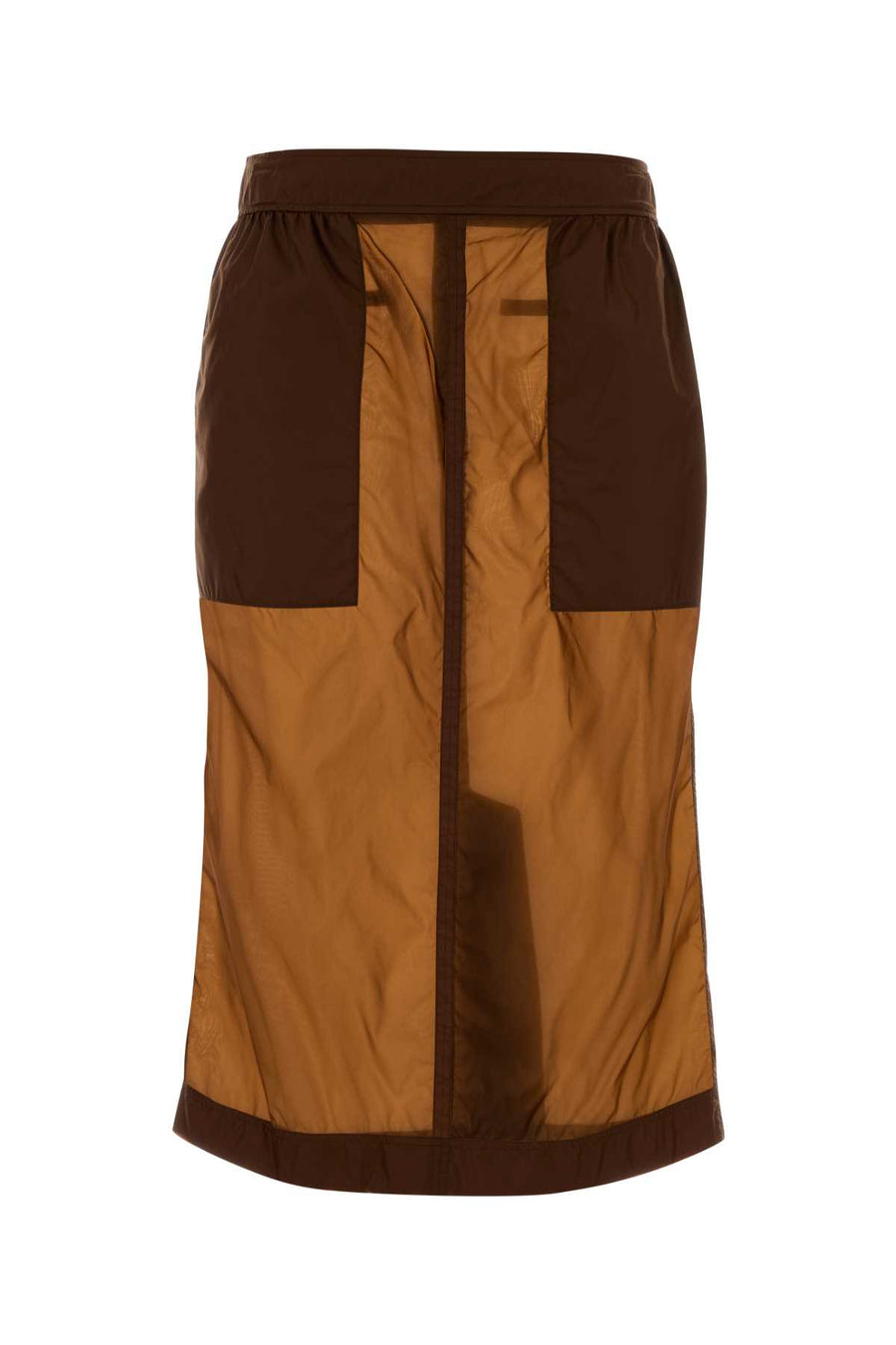 Saint Laurent 100% Nylon skirt in brown