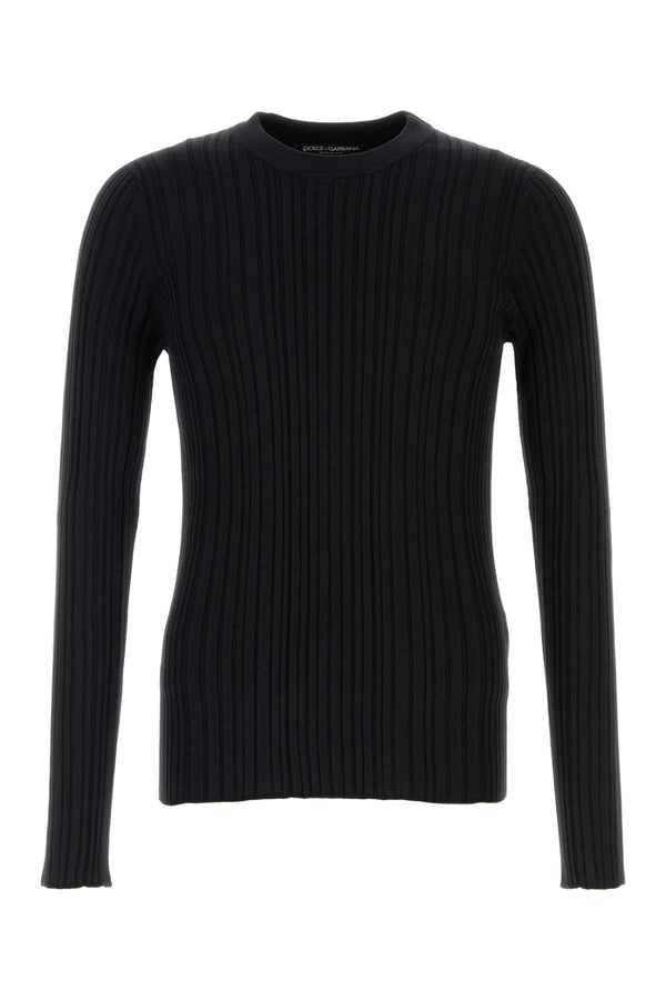 Dolce & Gabbana 55% Silk sweater in black
