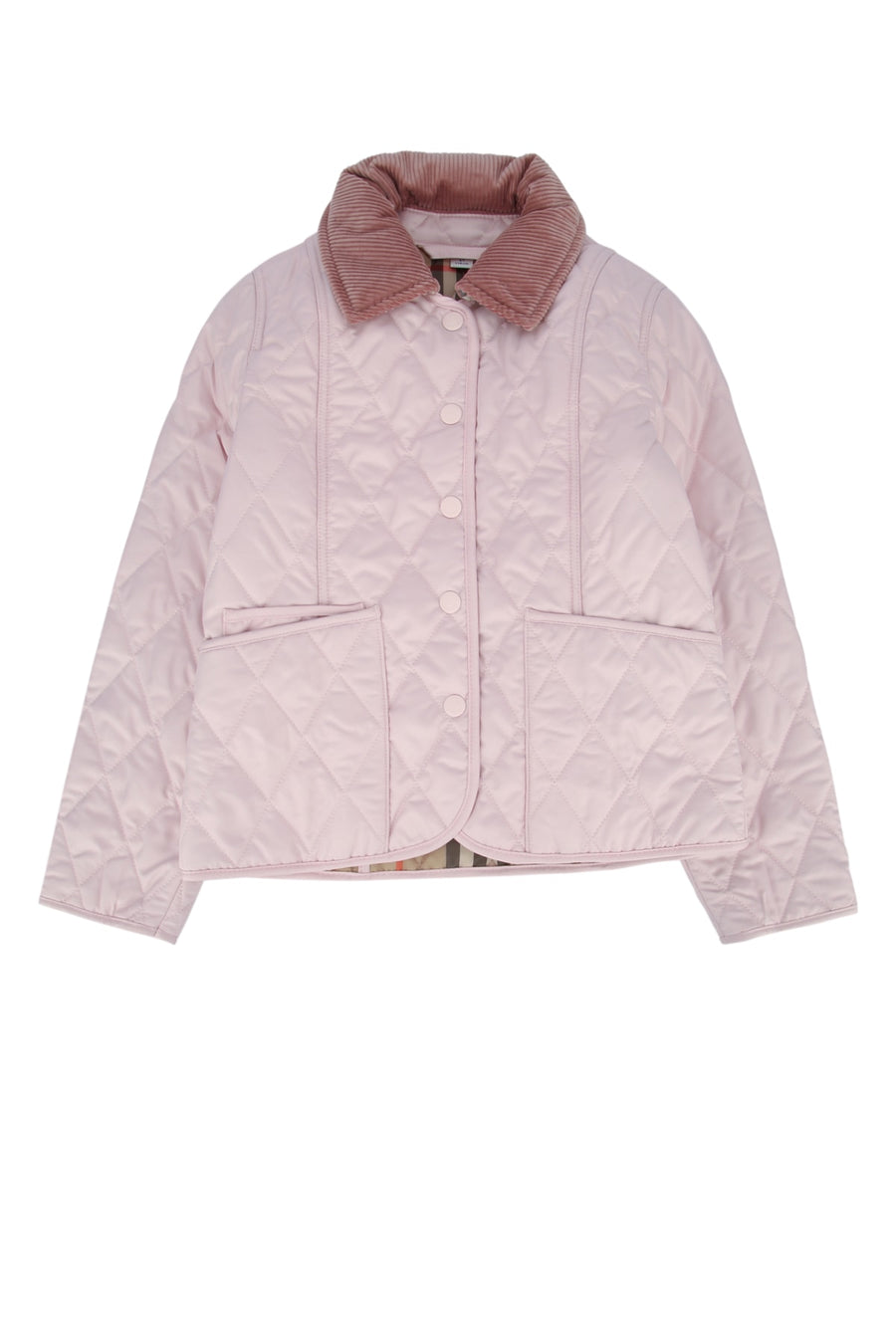 Burberry Jr Erin 100% Polyester quilted jacket in pink