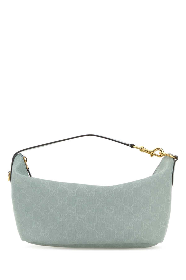 Gucci With 71% cotton shoulder bag in blue