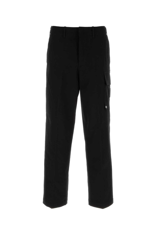 Fendi Rich 97% Cotton cargo pants in black
