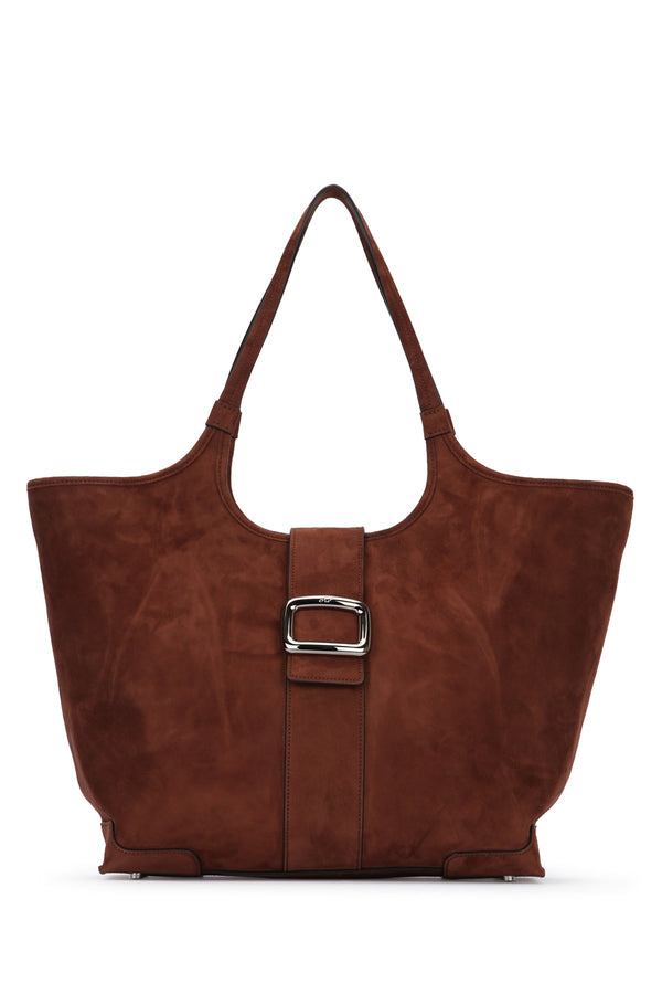 Roger Vivier Suede tote bag in brown