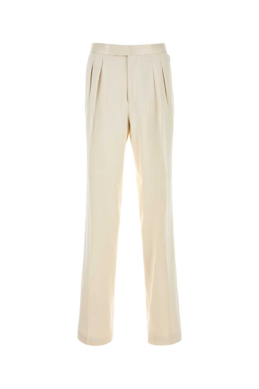 Tom Ford Silk 100% Silk trousers in ivory