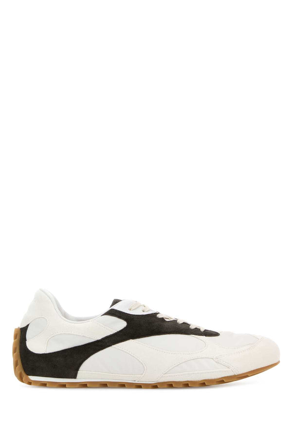 Bottega Veneta Camoscio Exterior: 100% Canvas sneaker in white