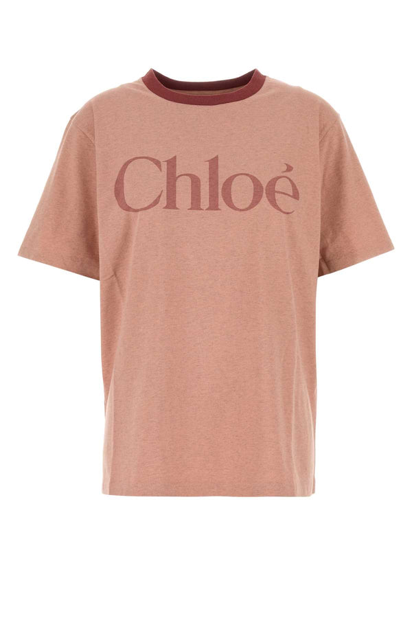 Chloé 100% Cotton t-shirt in pink