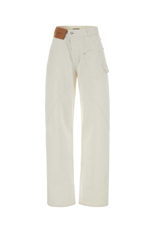 JW Anderson Workwear 100% Cotton jeans in white