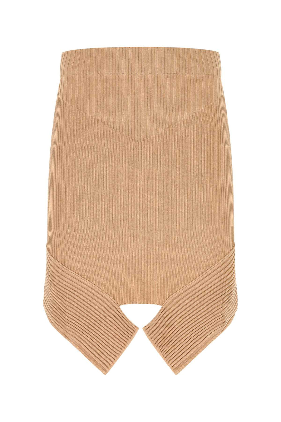Andrea Adamo 80% Viscose skirt in beige