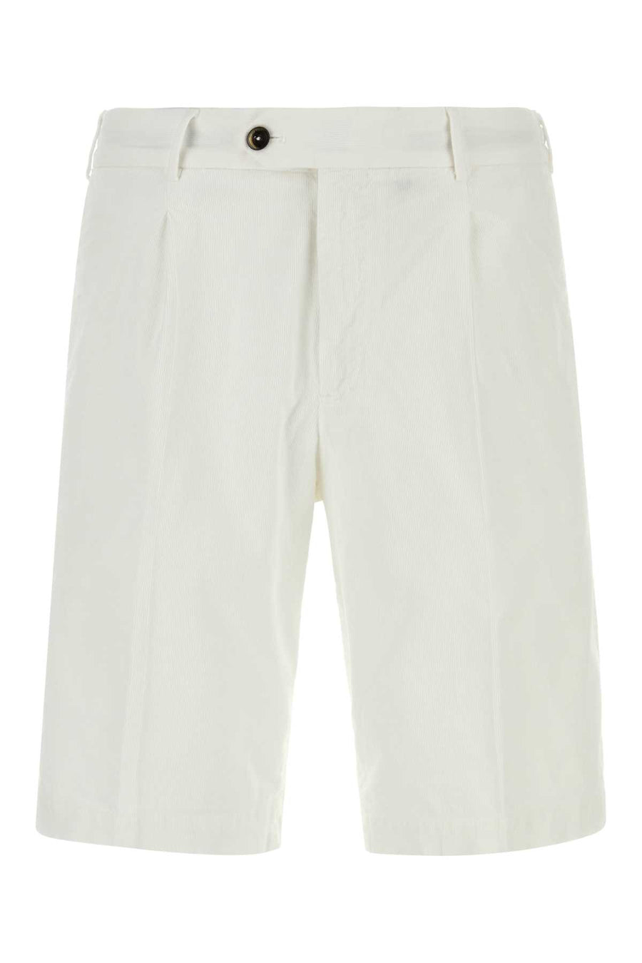 Pt Torino 98% Cotton bermuda shorts in white