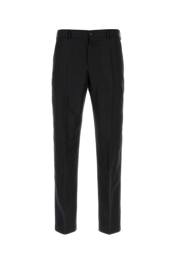 Pt Torino 56% Virgin wool trousers in black