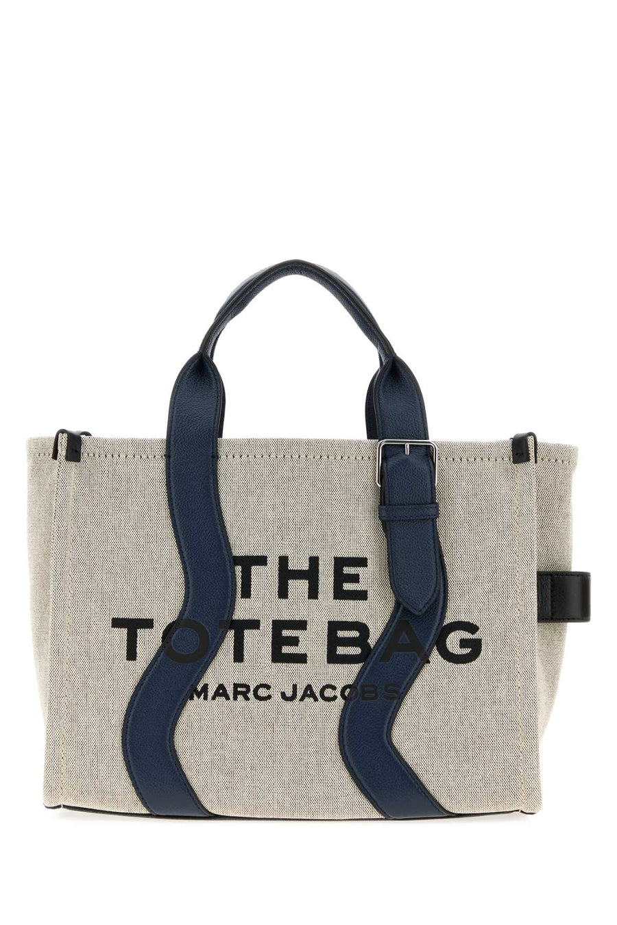 Marc Jacobs Tote Exterior: 100% Fabric; Finishing: Silver metal tote bag in multicolor