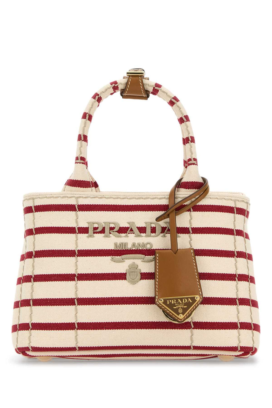 Prada Mano 100% Canvas top handle bag in multicolor