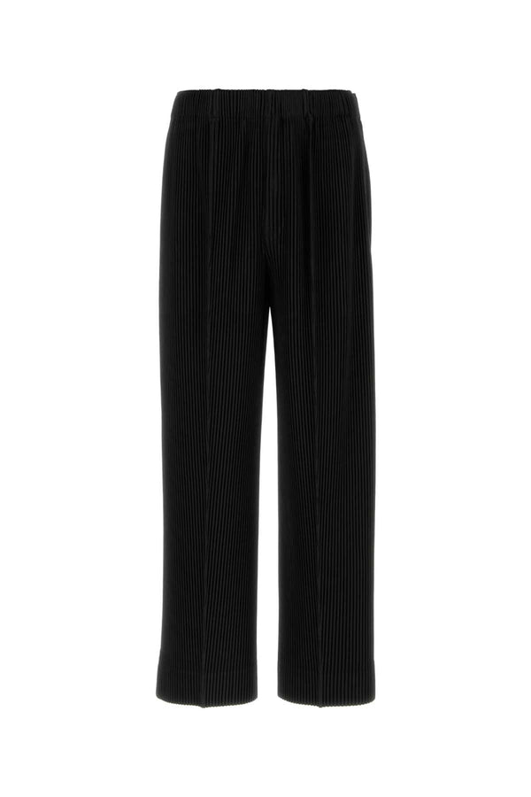 Homme Plisse' Issey Miyake Colors 100% Polyester trousers in black