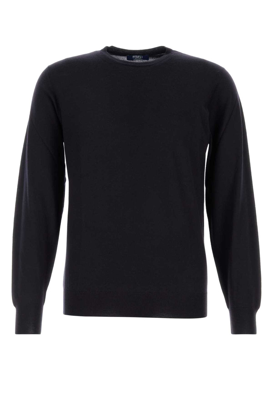 Fedeli 100% Virgin wool sweater in navy