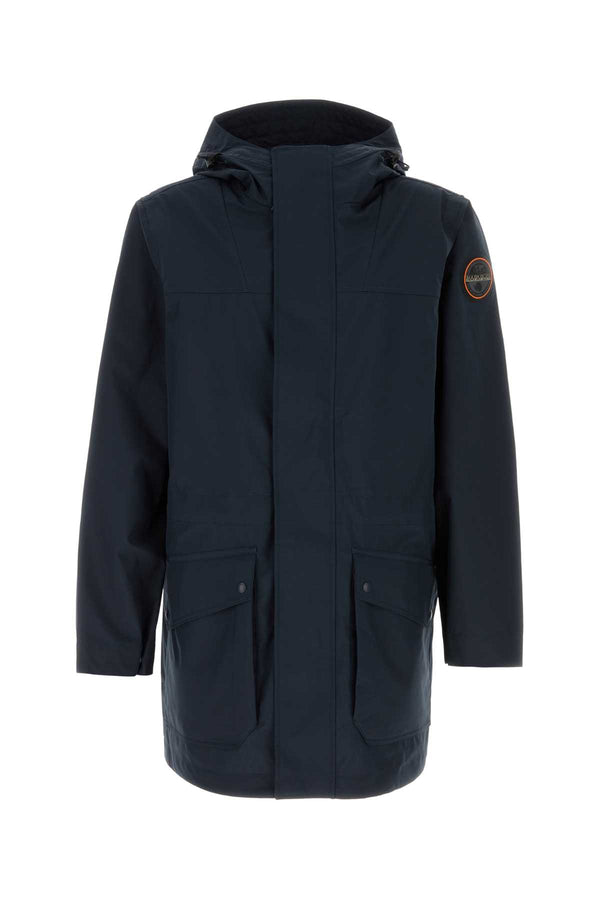 Napapijri Shell Exterior: 100% Polyester jacket in navy