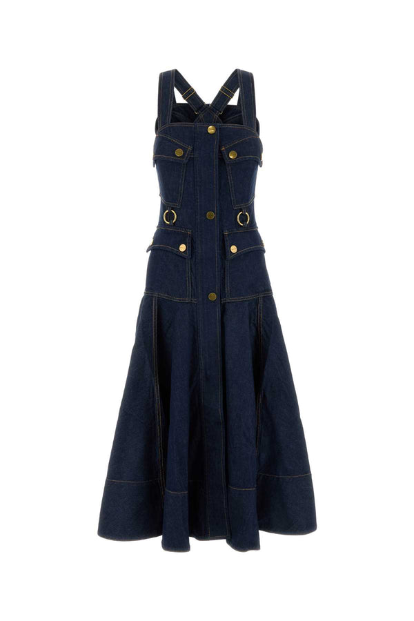 Zimmermann Hbbl 100% Cotton dress in navy