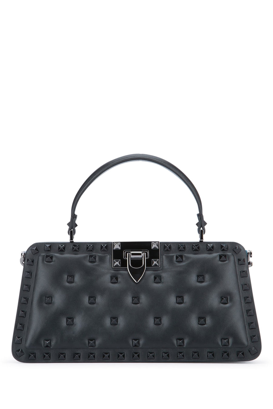 Valentino Garavani Leather top handle bag in black