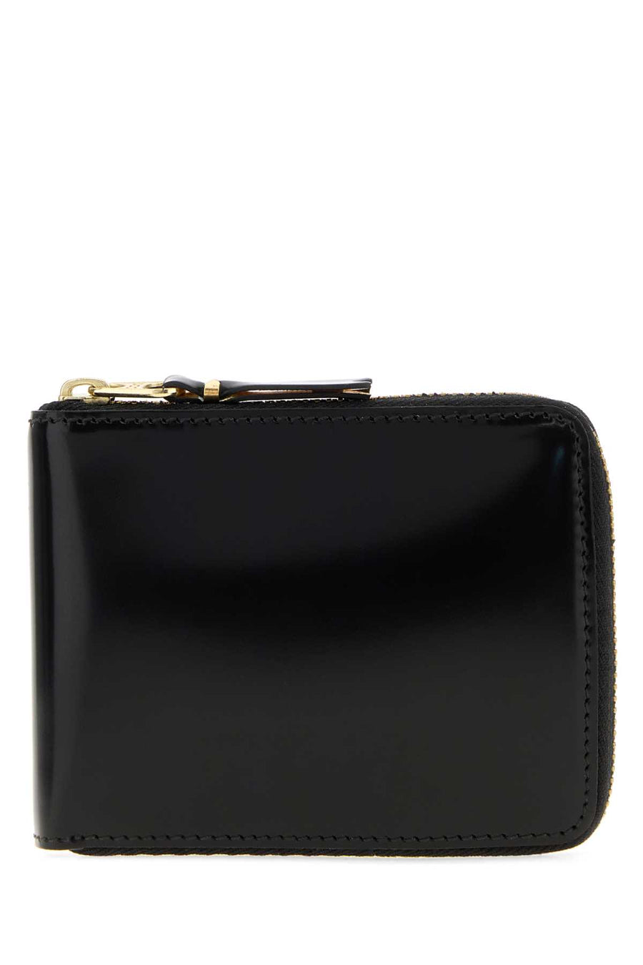 Comme des Garçons Inside Exterior: 100% Leather wallet in black