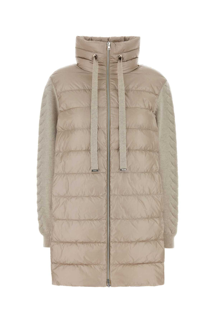 Herno Tricot Exterior: 100% Nylon; Lining: 100% Nylon; Padding: 90% Down down jacket in beige