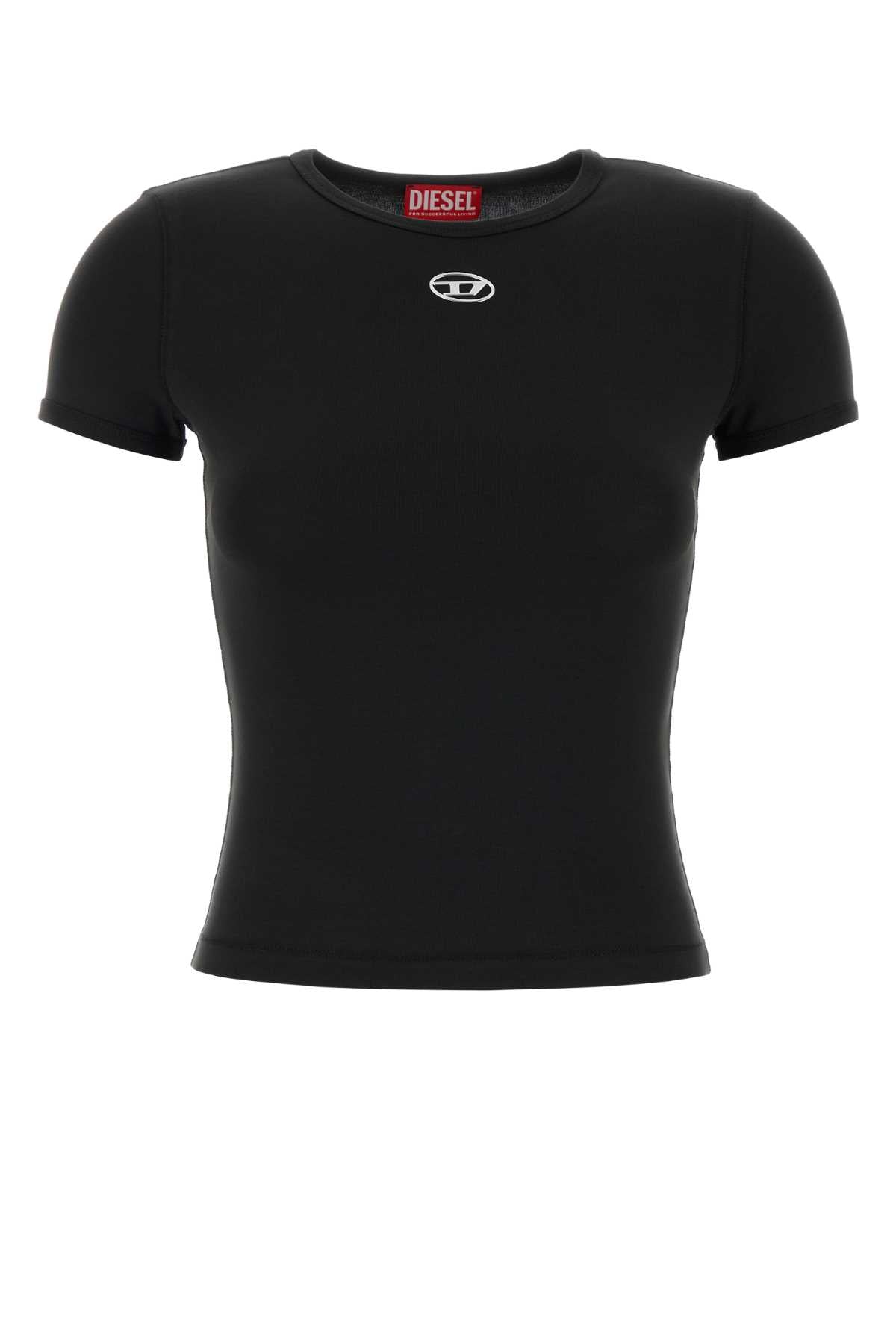 diesel ブラック ブラック T-Ballet-D Tシャツ Diesel Women's Stretch Cotton T-Shirt — Black