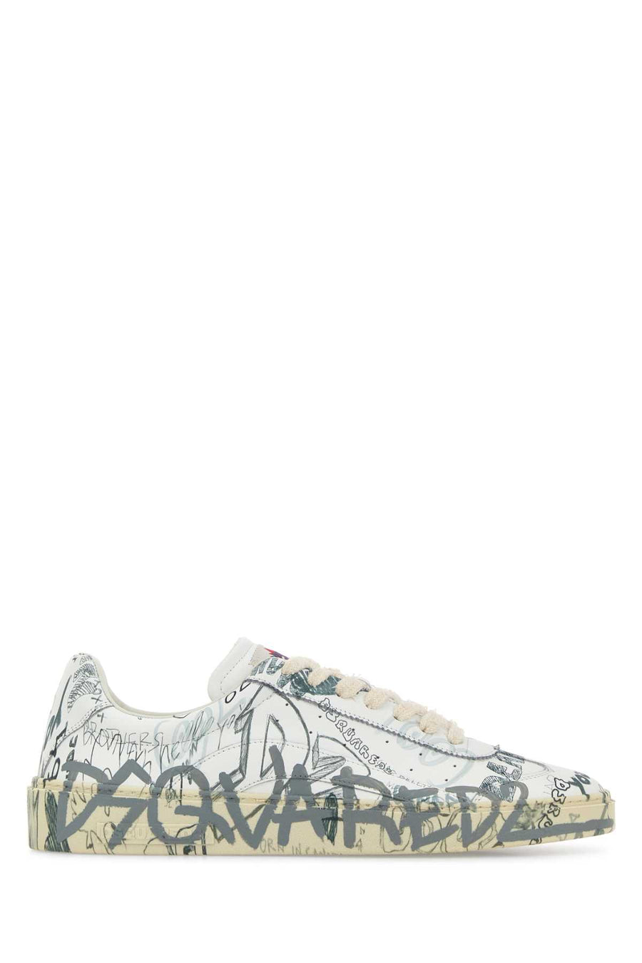 Dsquared2 Exterior: 100% Calf; Interior: 100% Fabric; Sole: Rubber sneaker in white