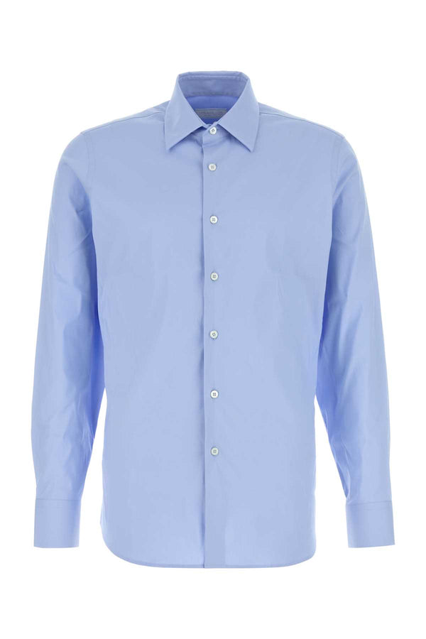 Prada 75% cotton shirt in blue