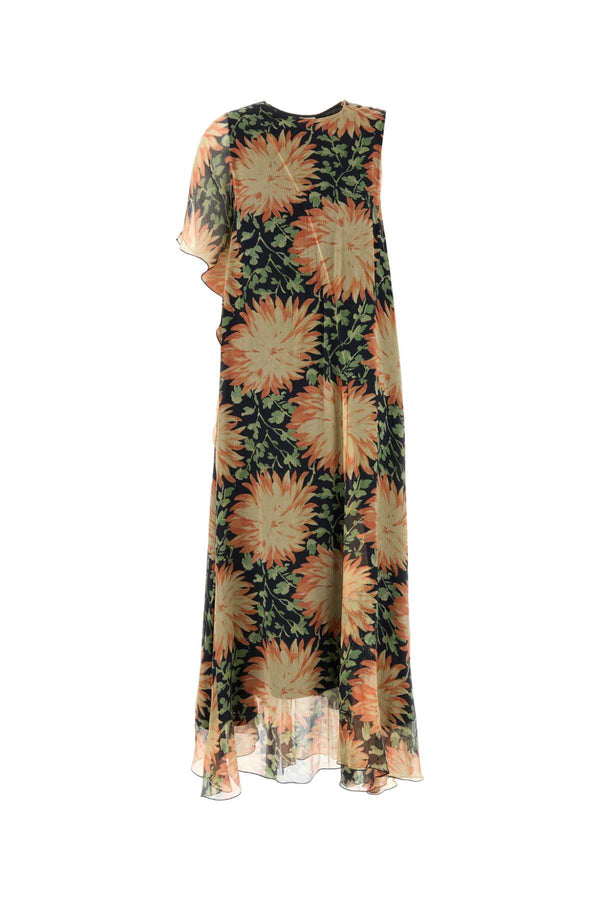Loewe Exterior: 100% Silk; Lining: 100% Silk dress in multicolor