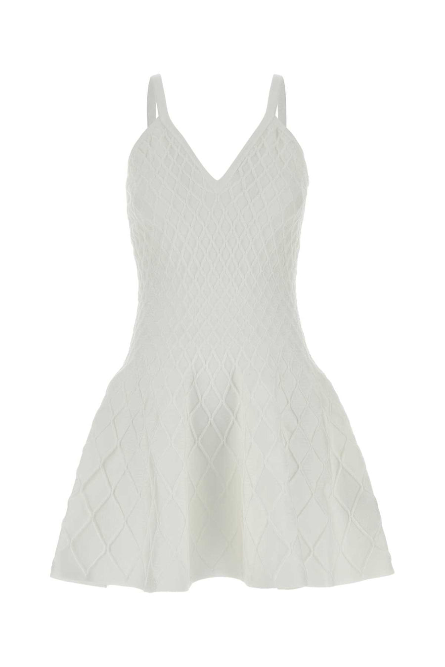 Balmain Compact 92% Viscose dress in white