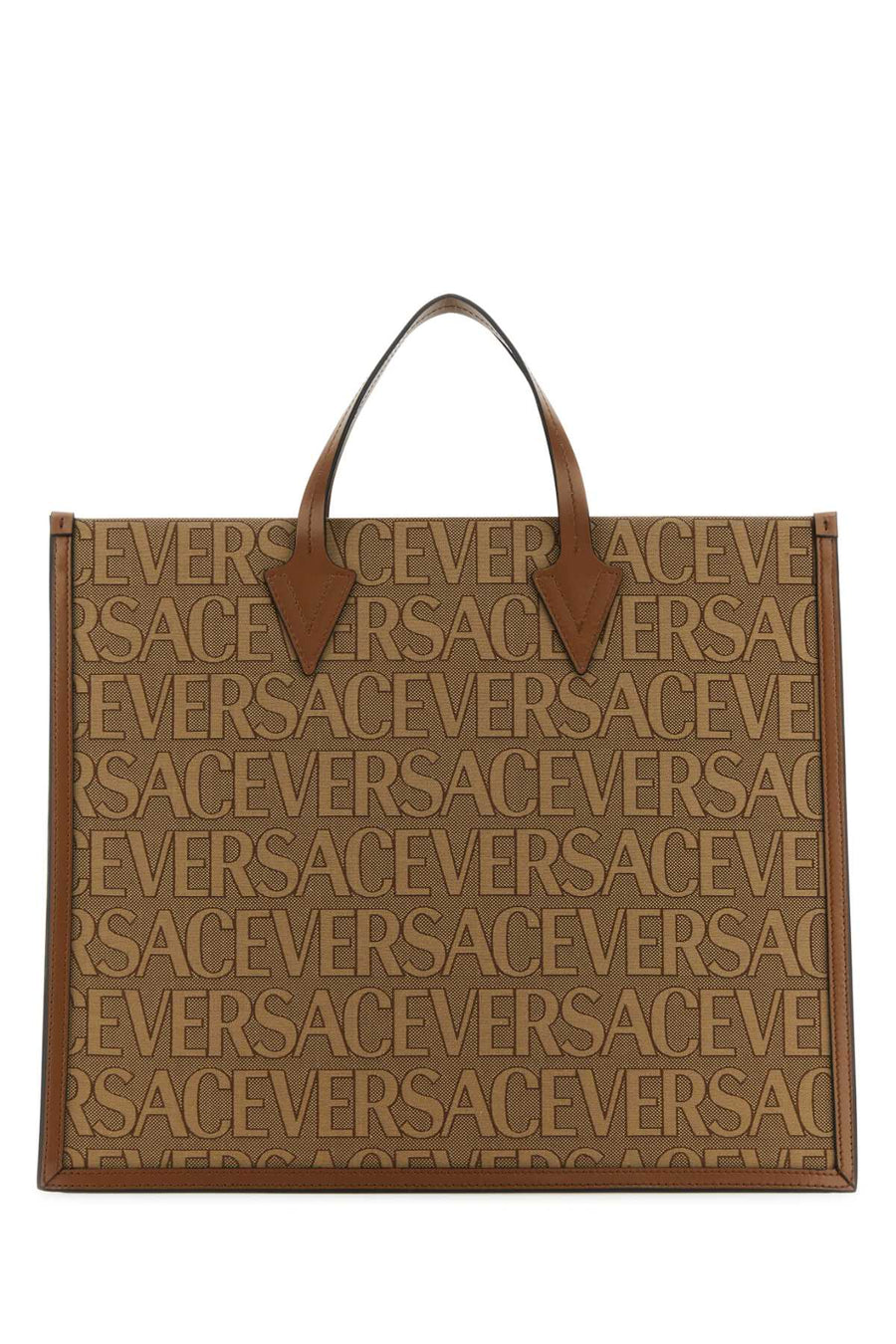 Versace Exterior: 60% Polyester tote bag in beige