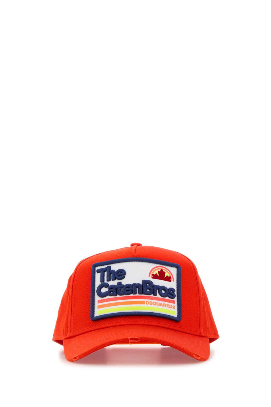 Dsquared2 BCM043605C00001 100% Cotton baseball cap in orange
