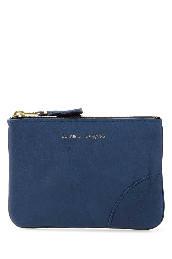 Comme des Garçons 100% Cowhide wallet in navy