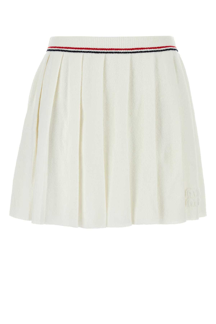 Miu Miu 58% Cotton skirt in white