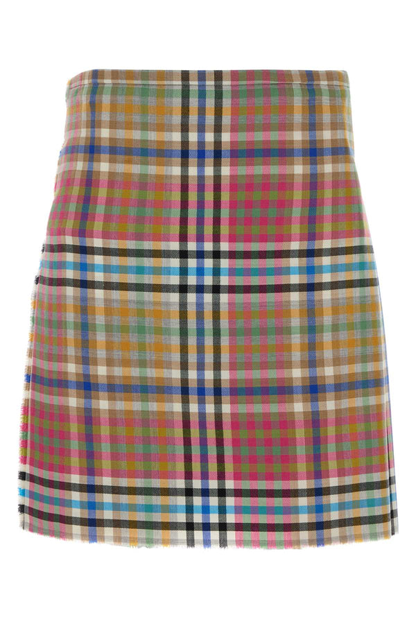 Vivienne Westwood Kilt 100% Virgin wool mini skirt in multicolor
