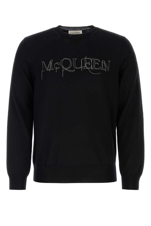 Alexander McQueen 100% Wool sweater in black