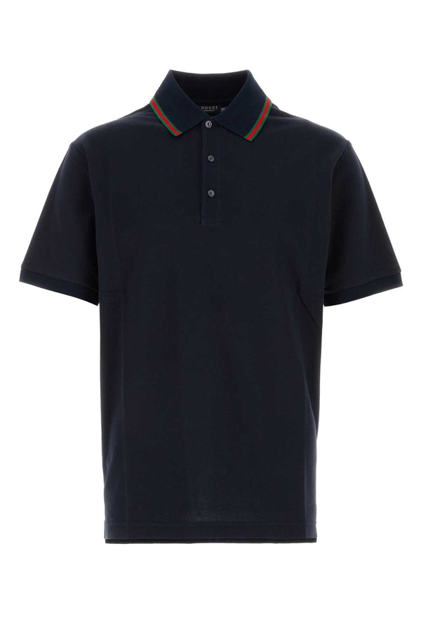 Gucci 100% Cotton polo shirt in navy
