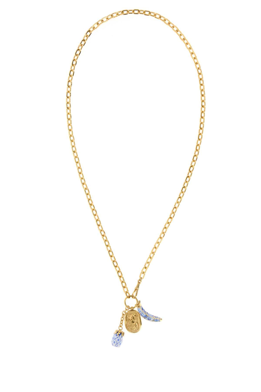 Jn14 Gold Metal Fibre Collane